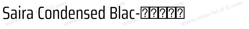 Saira Condensed Blac字体转换